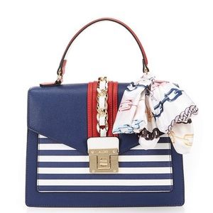 Colorblock striped crossbody bag (New, not used)